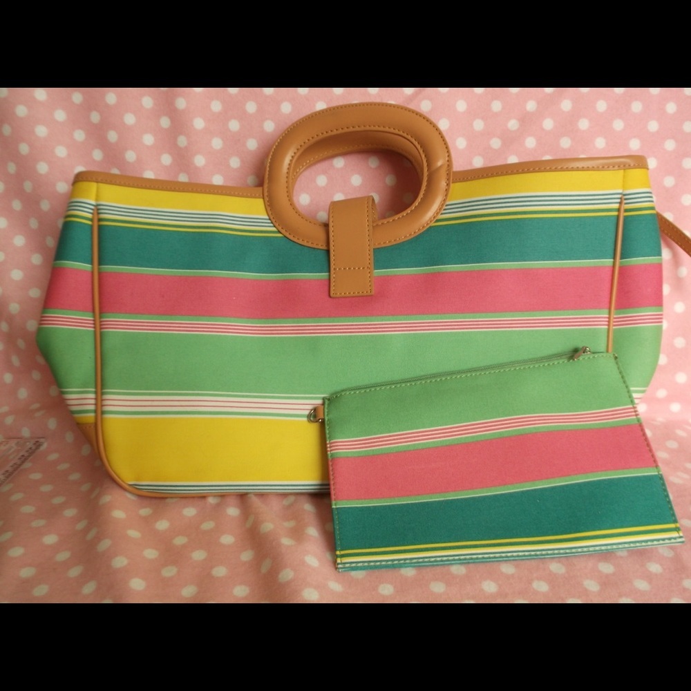 Preston York striped bag